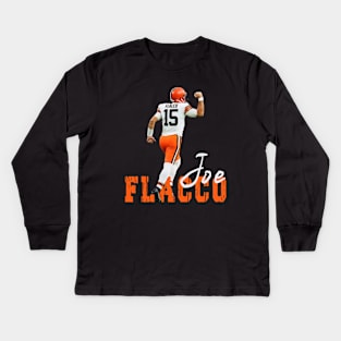 Joe Flacco 15: Newest design for Joe Flacco lovers Kids Long Sleeve T-Shirt